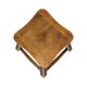 Characterful Solid Wood Vintage Stool Sculpted