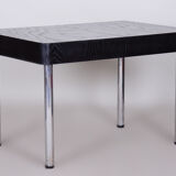 Restored Bauhaus Extendable Dining Table, Oak Veneer, Czechia, 1930s
