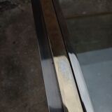 Table basse verre et chrome