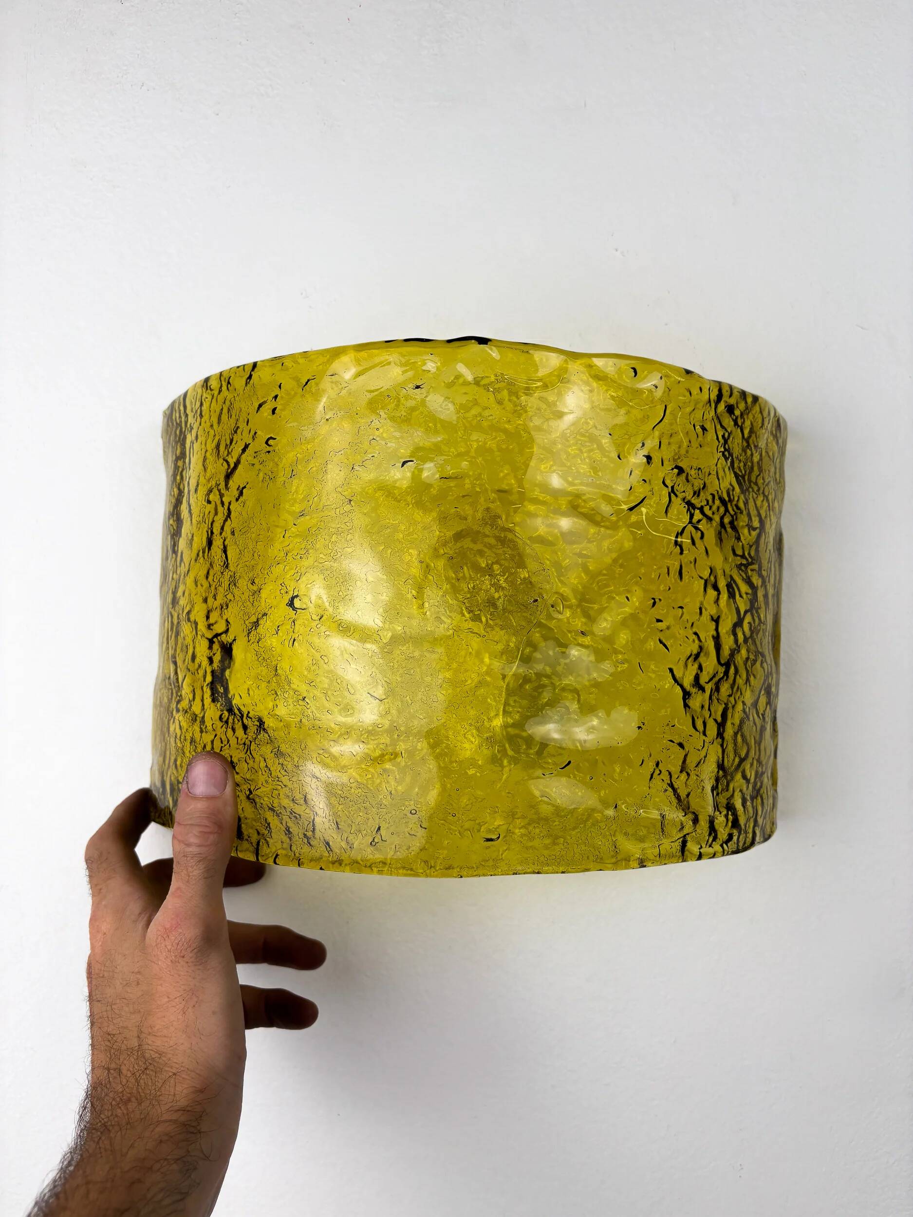 Pair of Carlo Nason for Mazzega Murano glass wall sconces, Italy circa 1970s