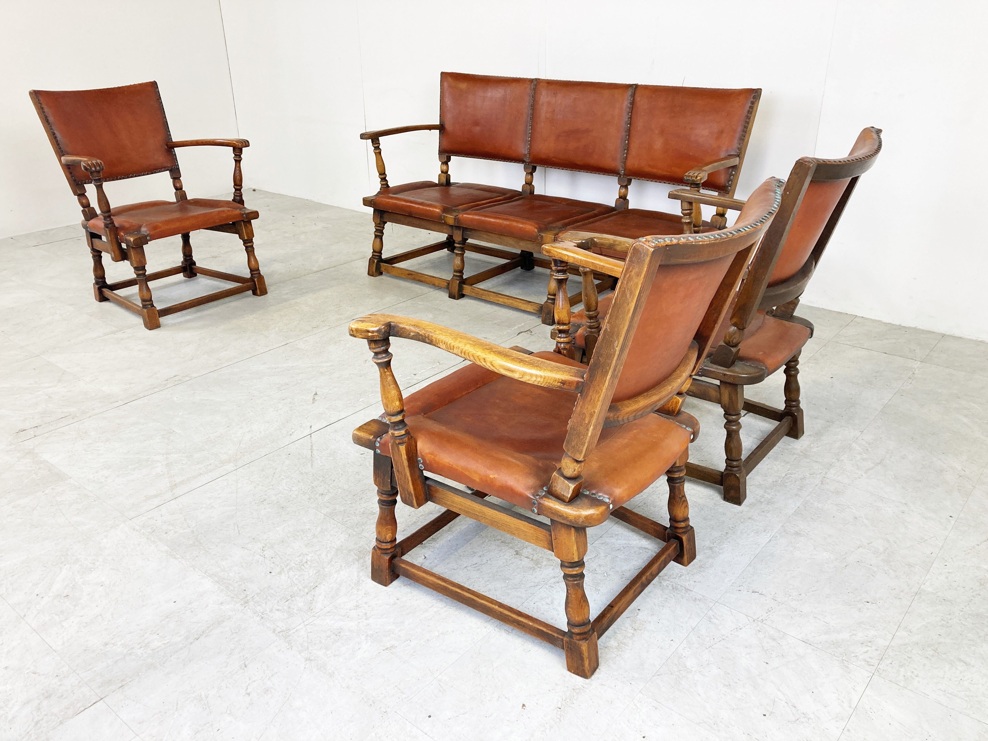 1940s sofa set by Theo Ruth for Artifort