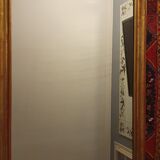 Large Louis Philippe mirror gilded with leaf. 137 x 99 cm.