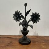 Duo of flower lamp bases