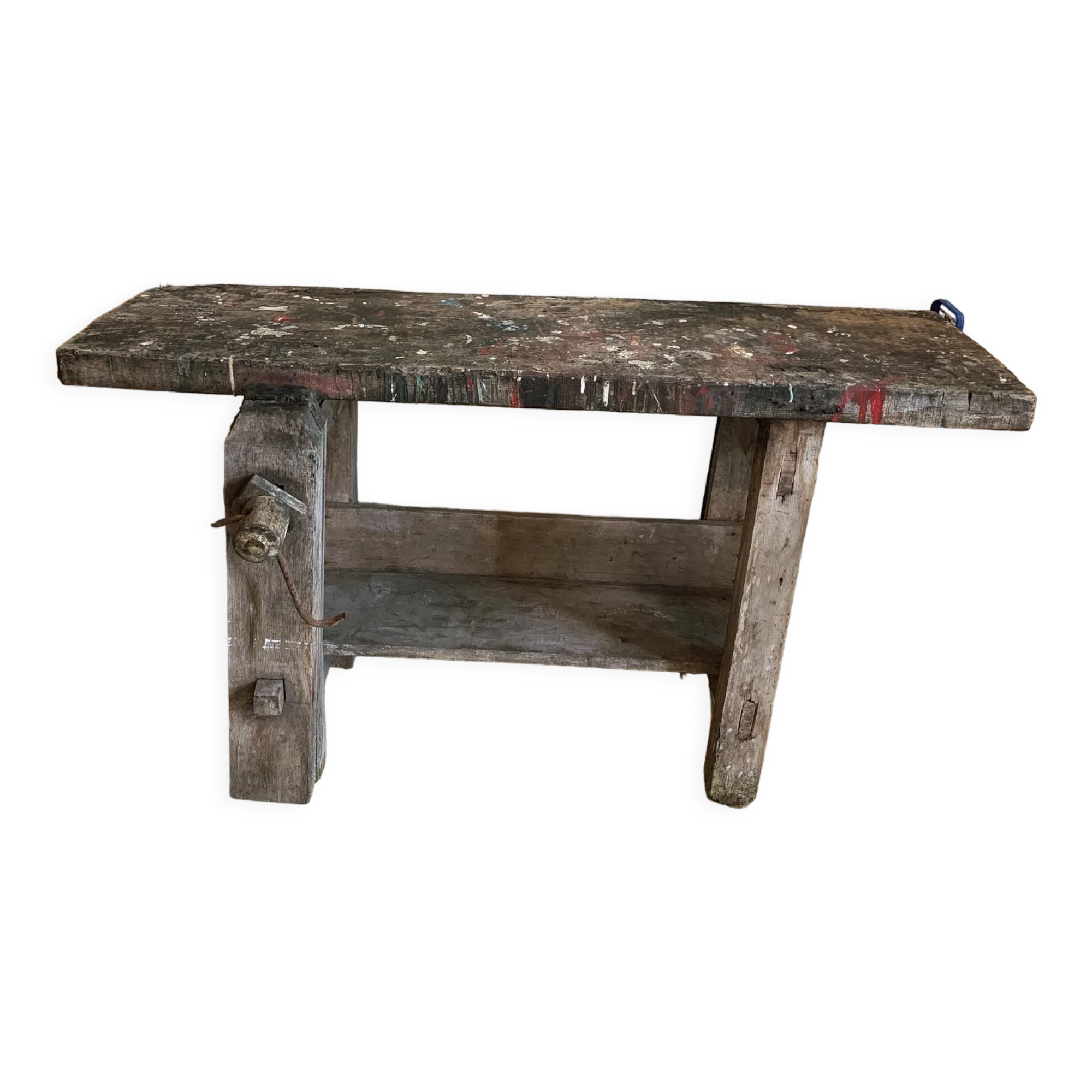 Old wooden workbench