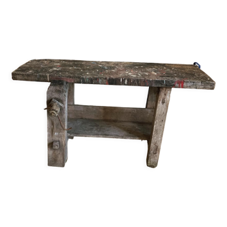 Établi ancien en bois