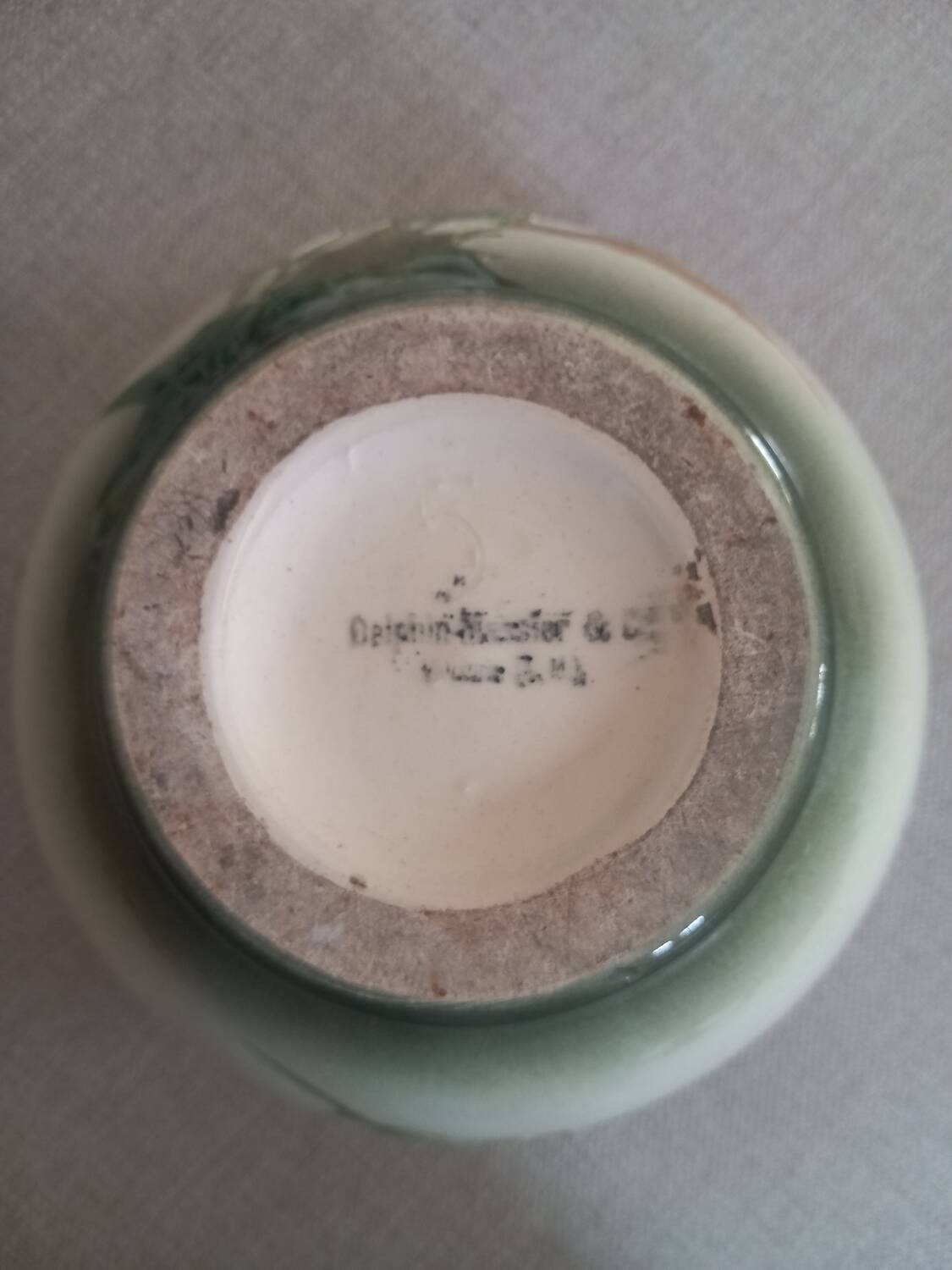 Delphin Massier earthenware cache pot