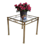 Beautiful square gold coffee table Orsenigo Italy collection 'Art Deco'