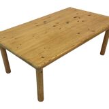 Vintage coffee table in pine 70s minimalist design
