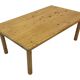 Vintage coffee table in pine 70s minimalist design