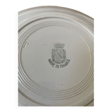 Flat faience plates from saint amand and hamage