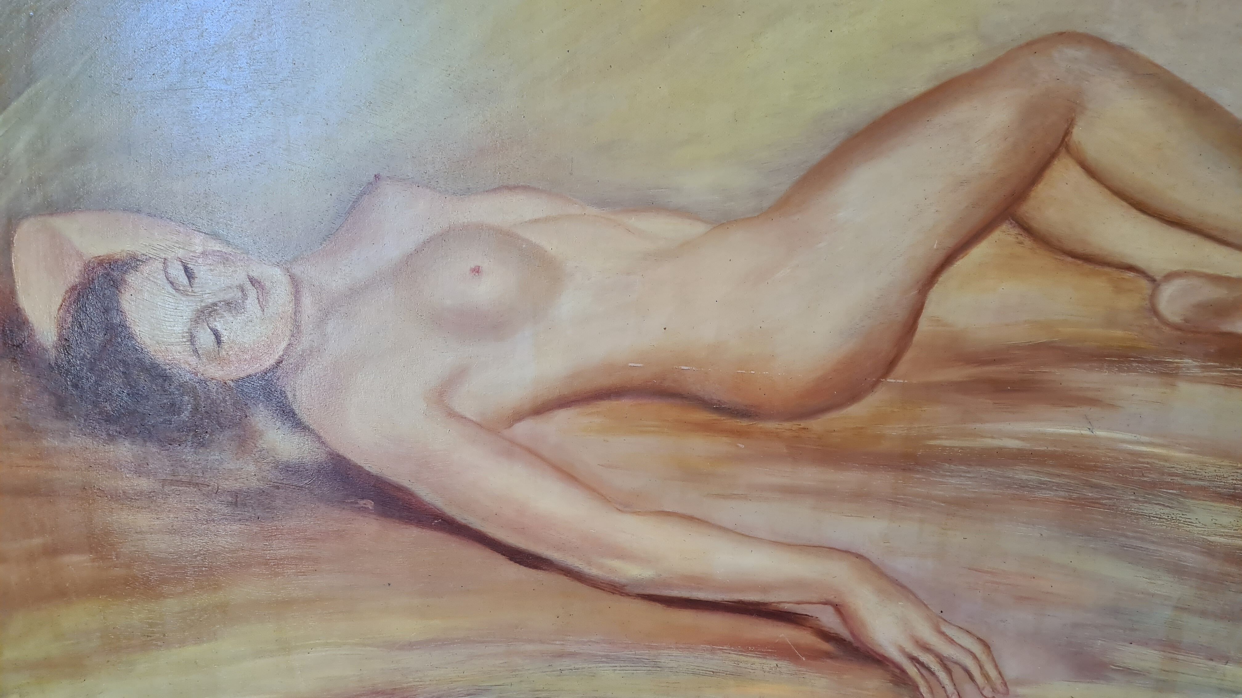 Naked art deco painting