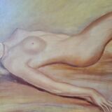 Naked art deco painting