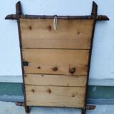 Vintage bamboo mirror (90x80)