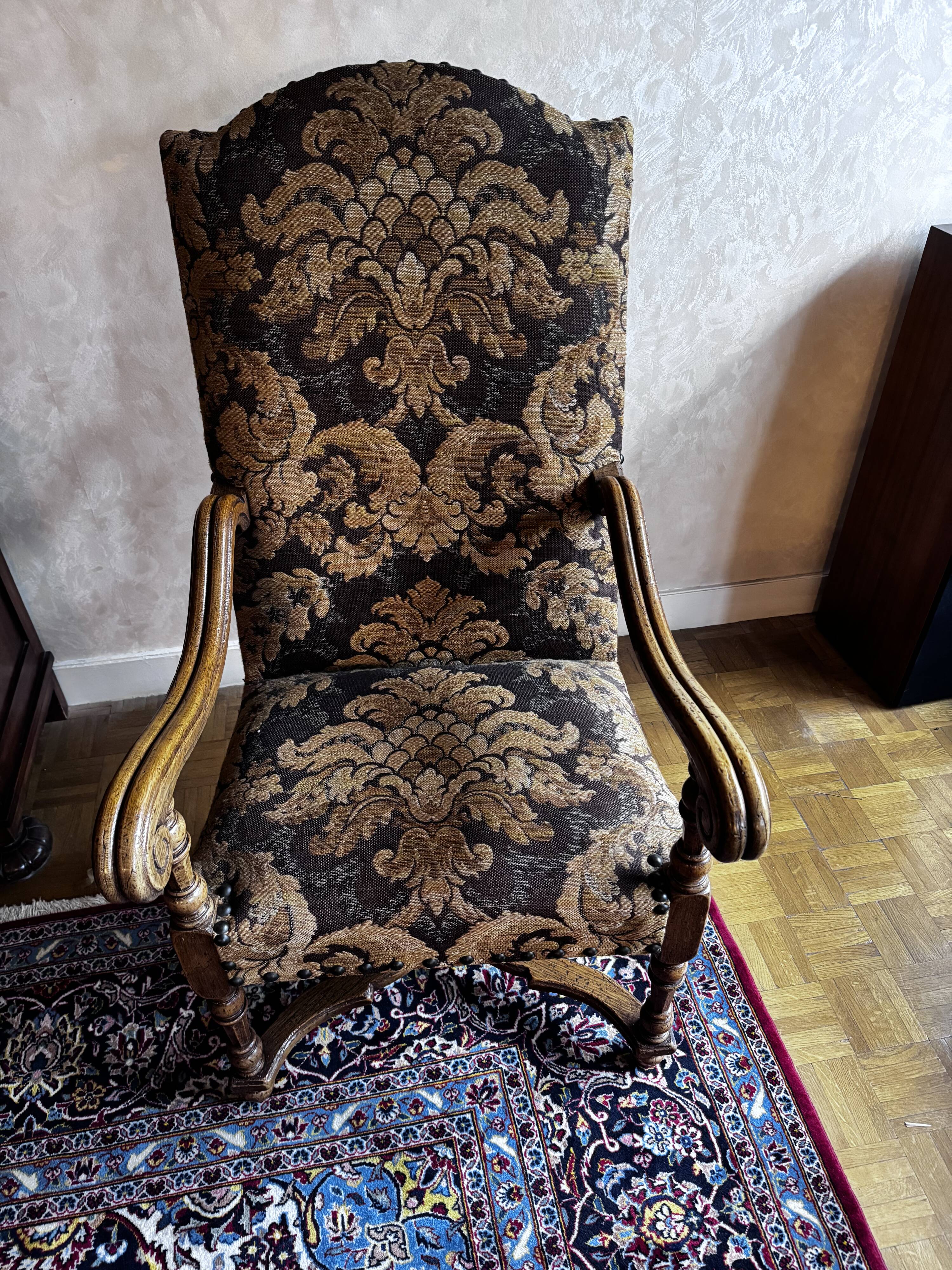 Louis XIII style armchair