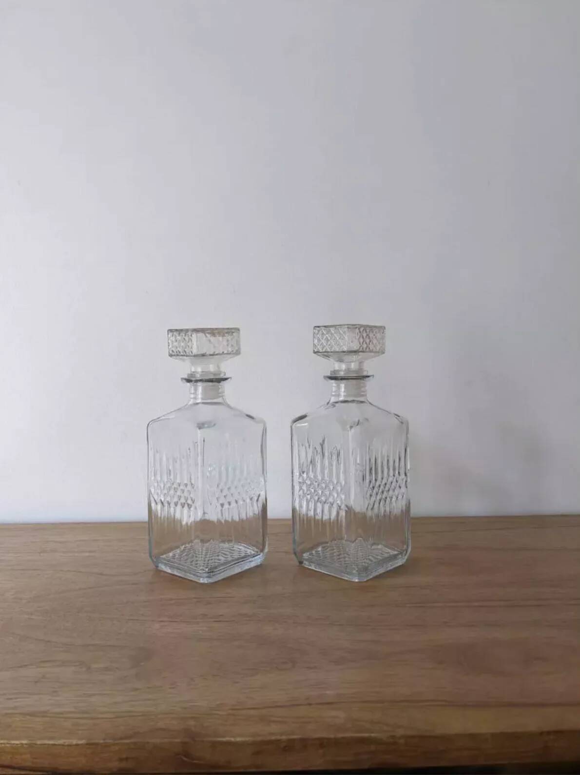 Paire de carafes à whisky