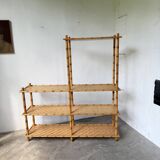Large rattan shelf 1960
