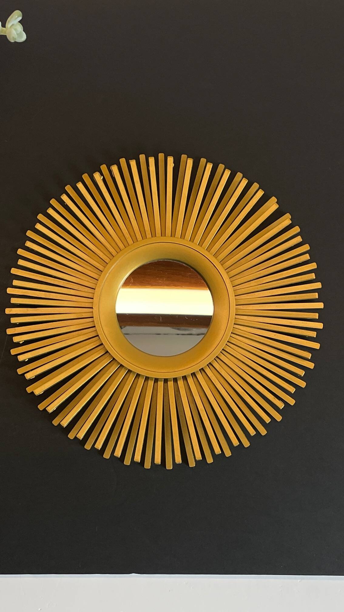 Mirror golden sun vintage style