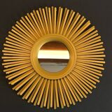 Miroir soleil doré style vintage