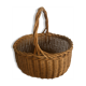 Braided wicker oval basket