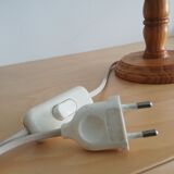 1960s wooden table lamp