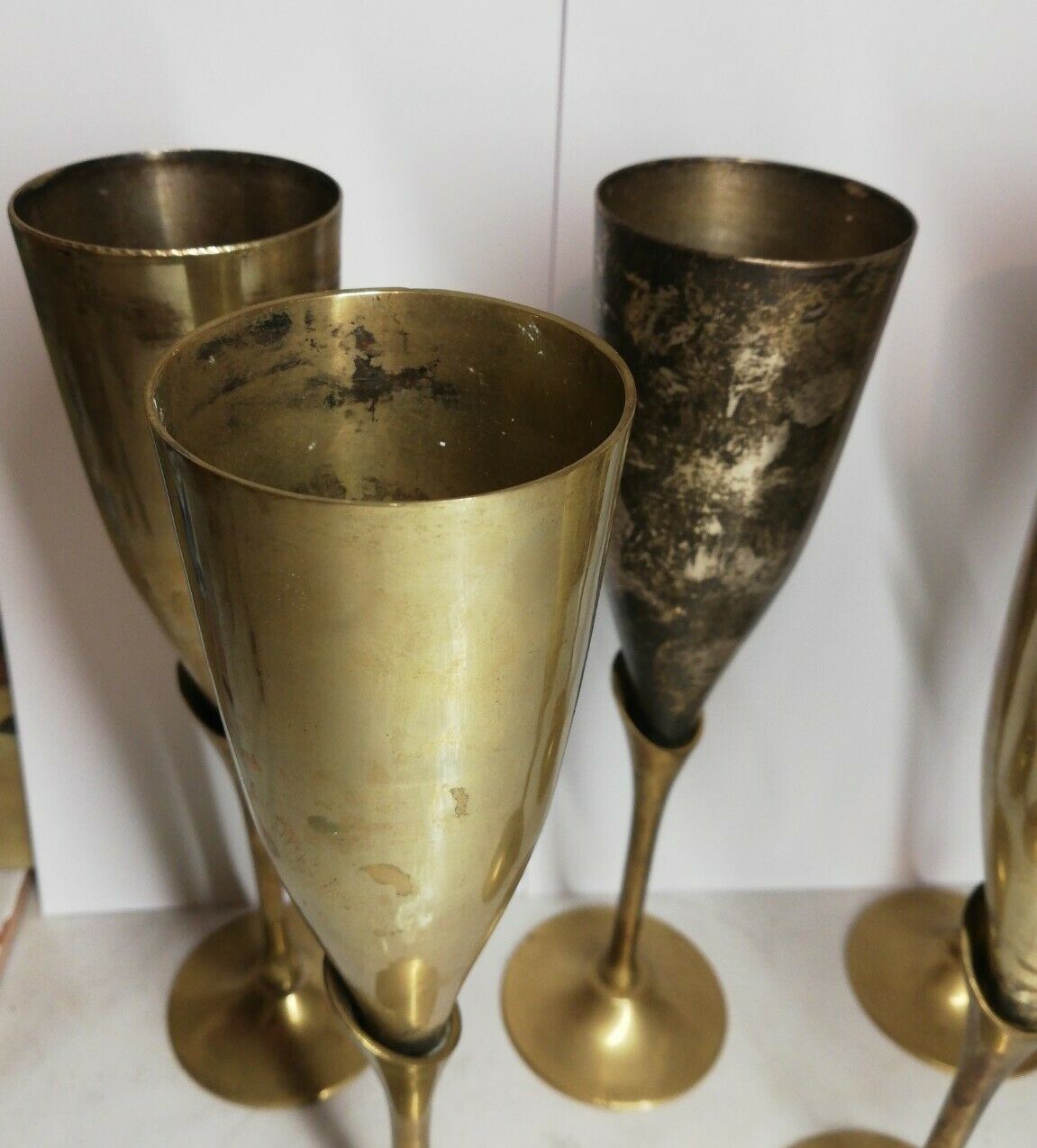Vintage champagne flutes
