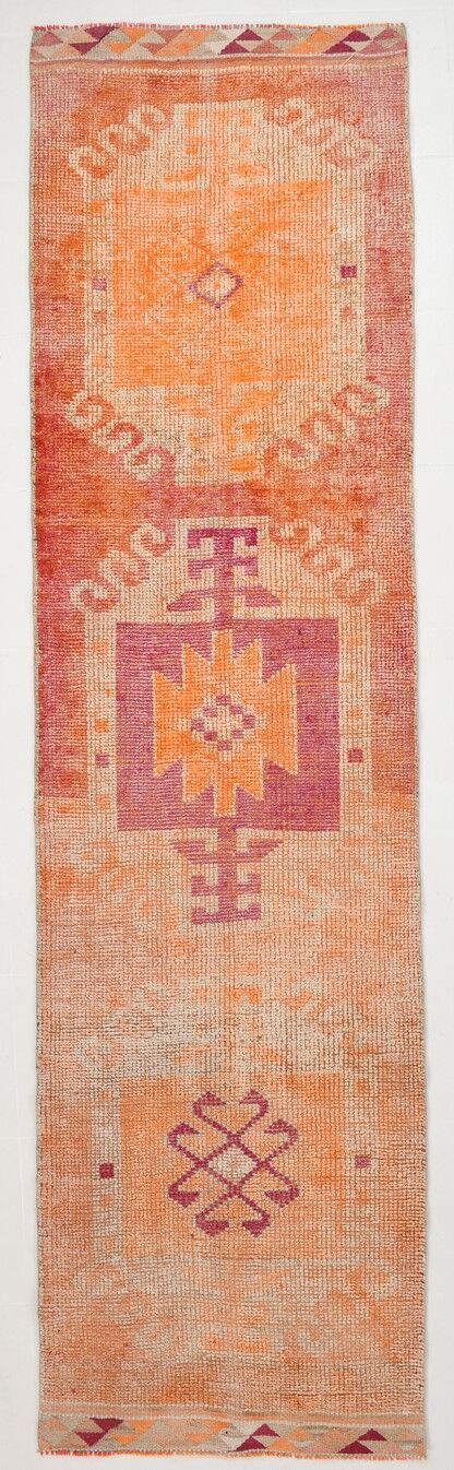 3x12 modern vintage runner rug, 96x355cm