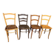 4 old bistro chairs