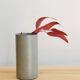 Brown grey ceramic vase