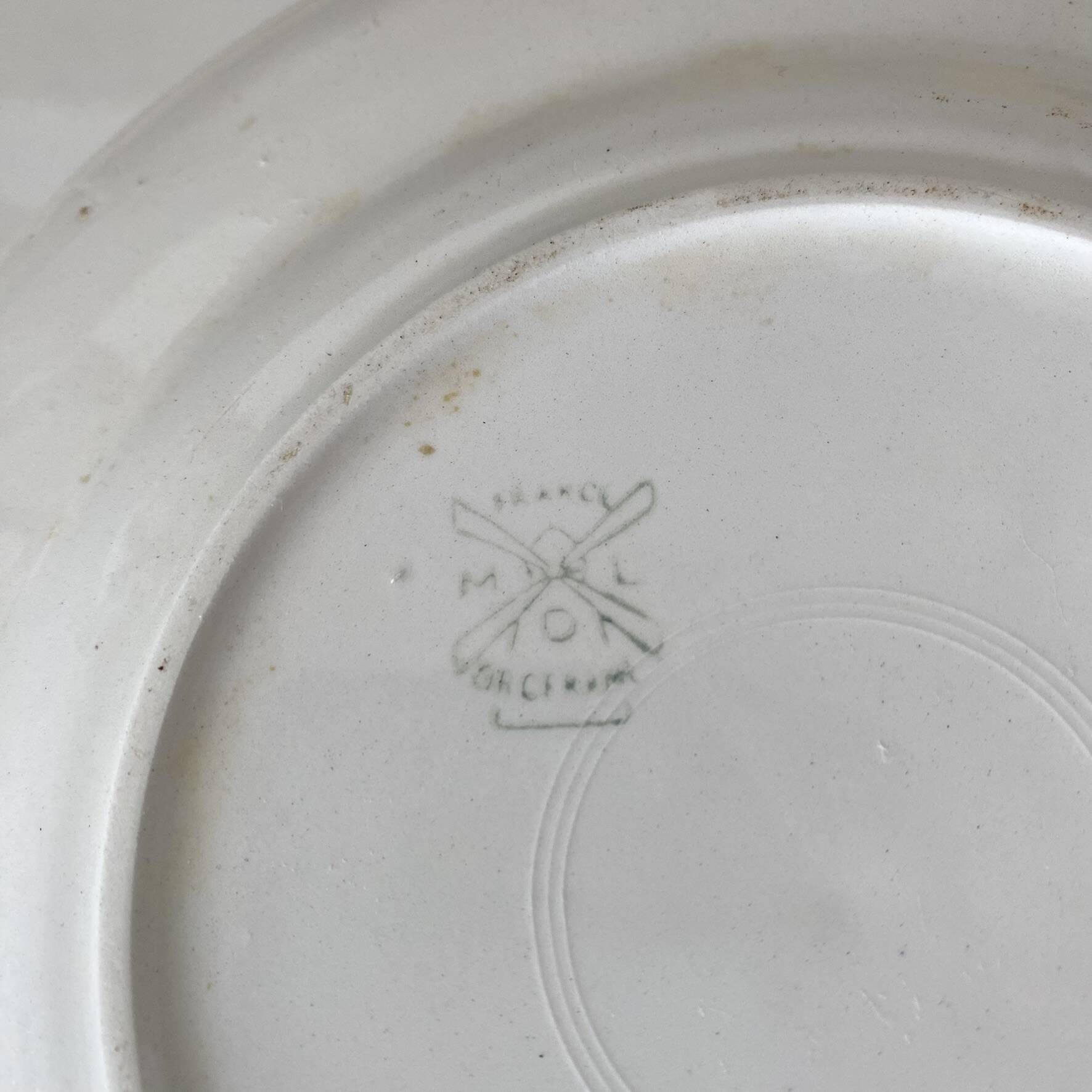 dessert plates 1960s Moulin des Loups