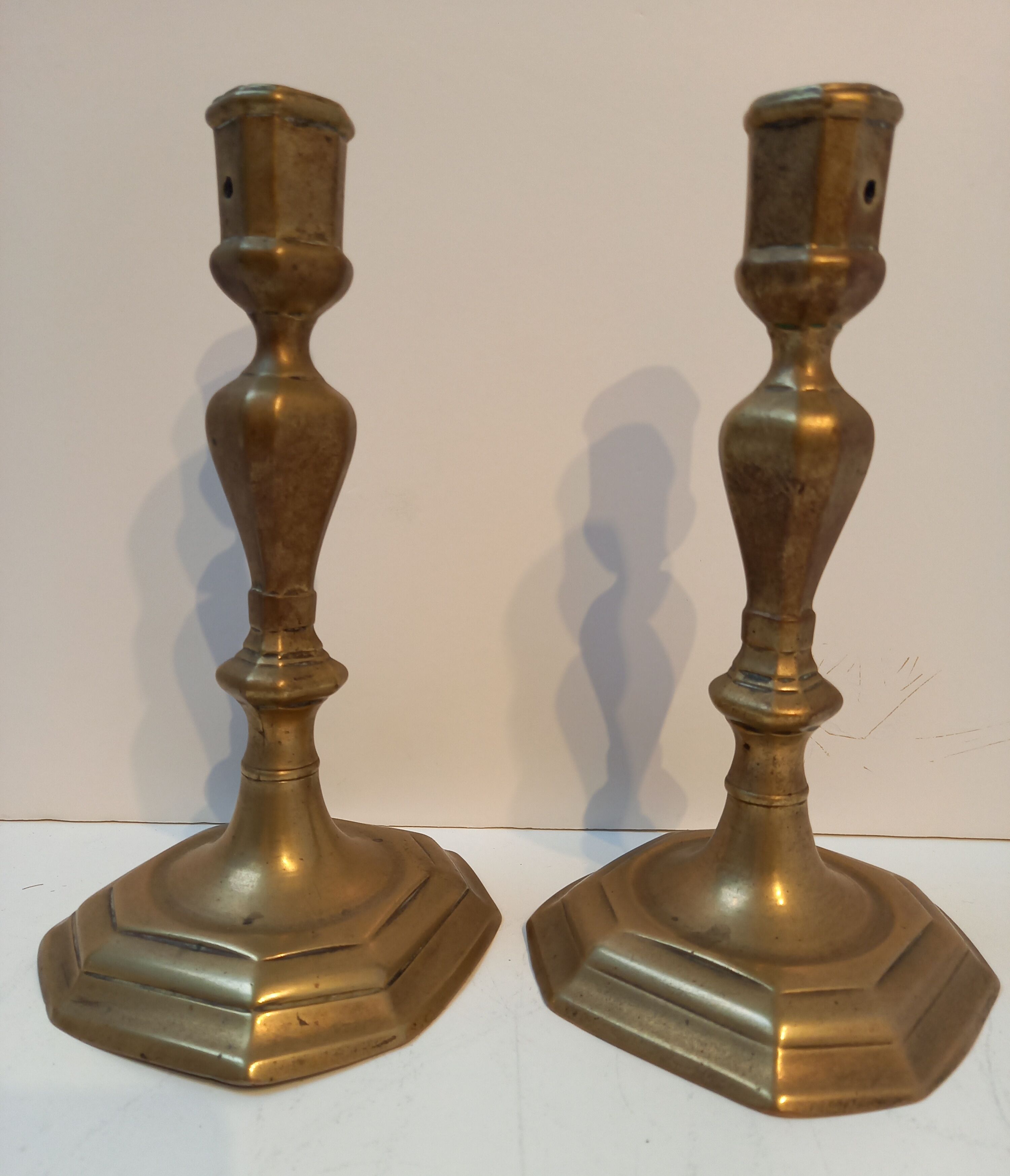 Candle holders with cut sides