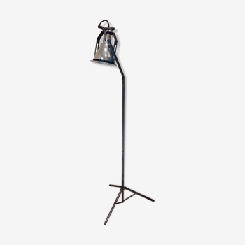 Industrial metal floor lamp