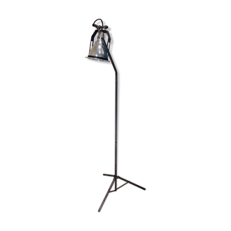 Industrial metal floor lamp