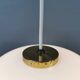 Hanging lamp in opal glass with brass top from Danish Fog&Mørup 1970s