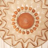 Braided macramé wall decor, 70s