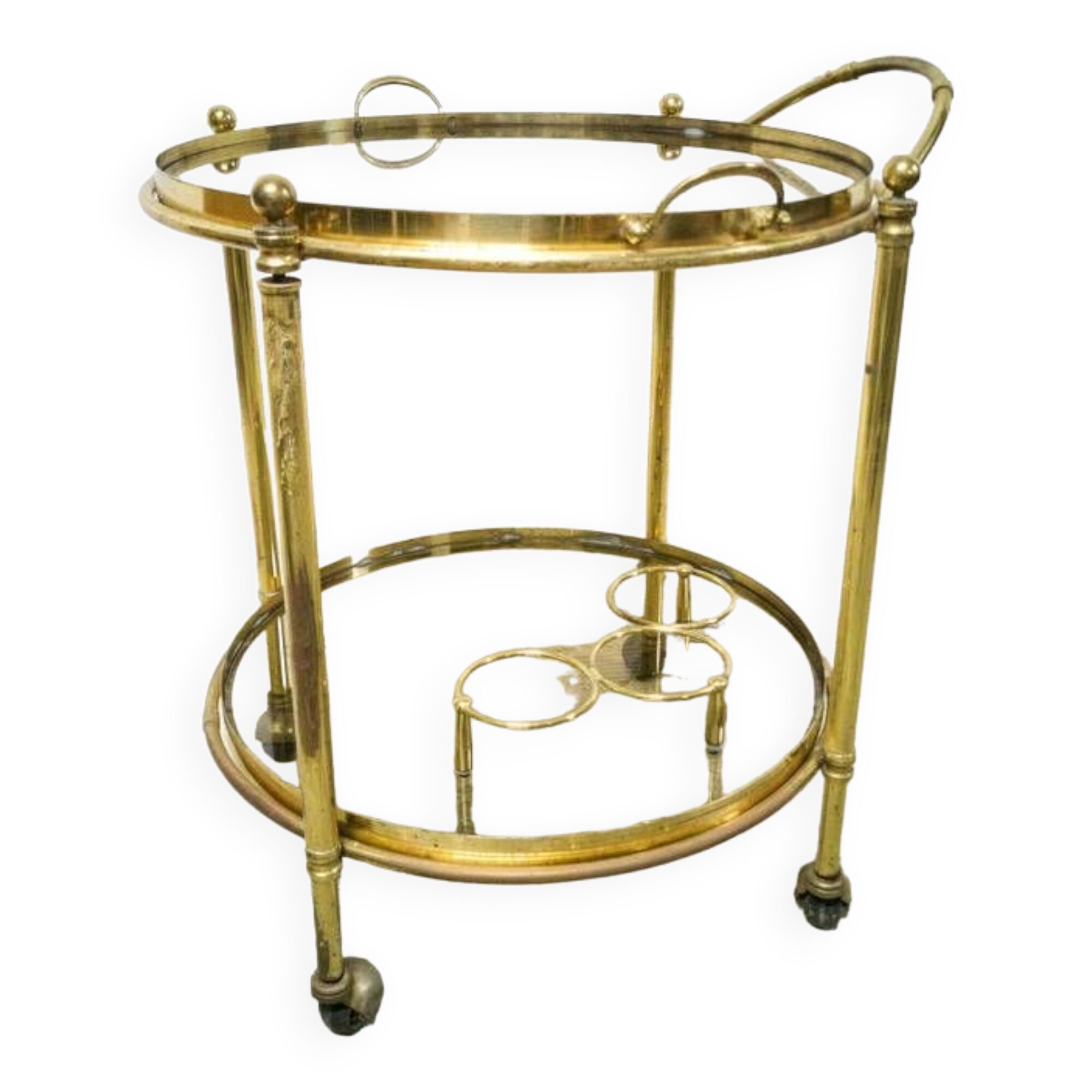 Brass bar cart