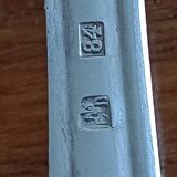 Silver metal cutlery set 37 pieces