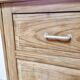 commode in sandblasted oak raw wood