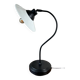 Lampe vintage en métal et opaline