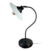 Vintage metal and opaline lamp