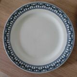 Set of 6 Terre de Fer plates from Sermaize