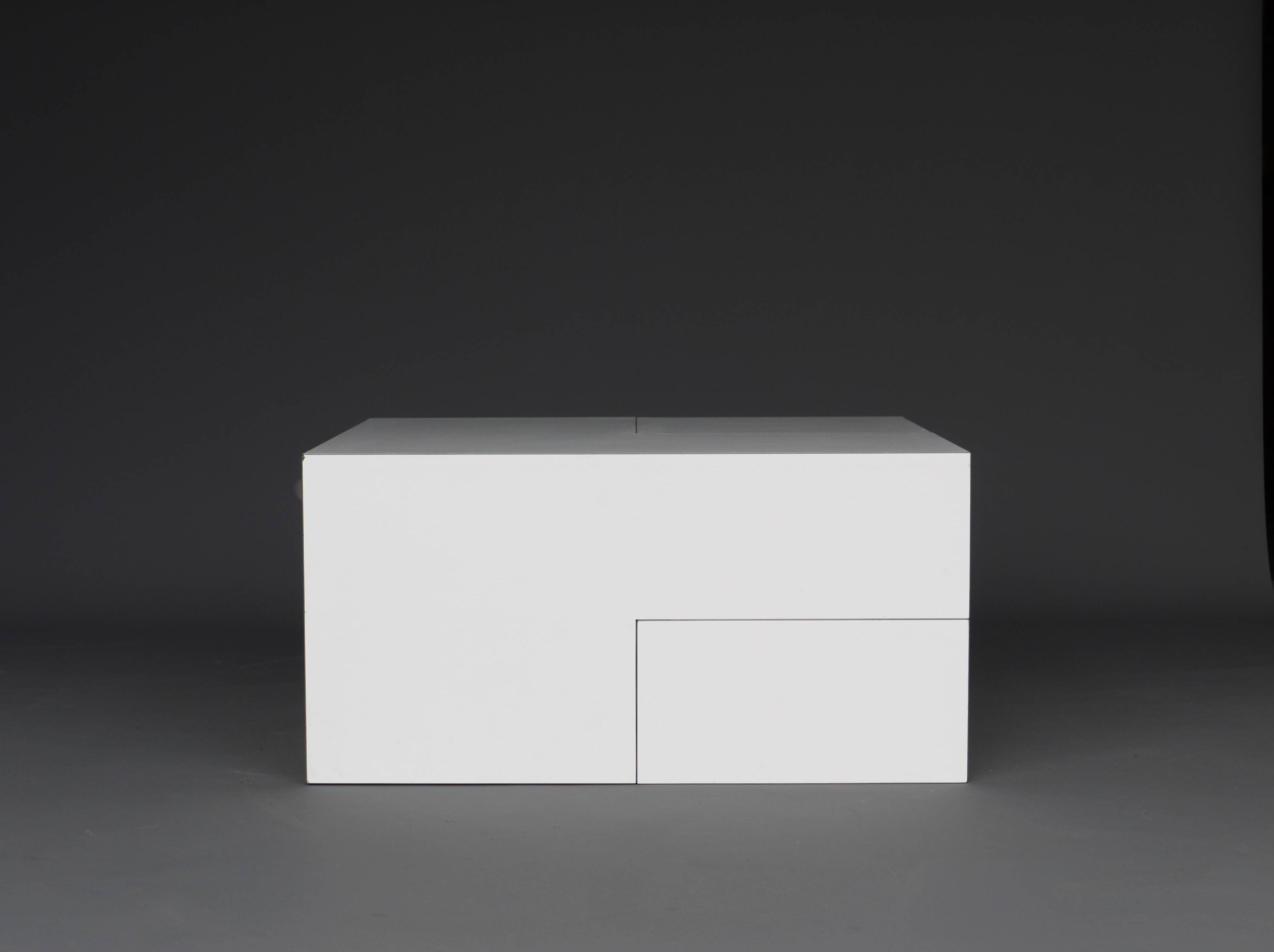 Table basse sculpturale minimaliste, années 1980