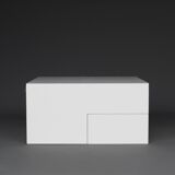 Table basse sculpturale minimaliste, années 1980