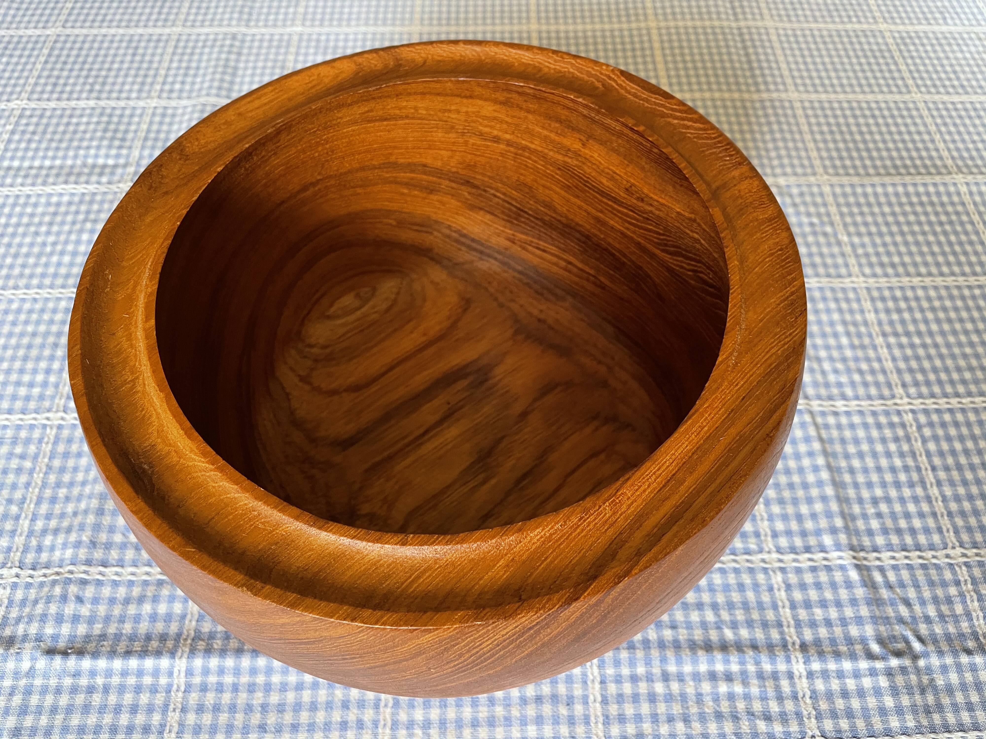 Vintage teak salad bowl