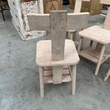 Suite of 4 atypical elm chairs