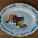 Enamelled metal dish