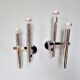 Pair of chromed metal wall lights, design Gaetano Sciolari, 1970s