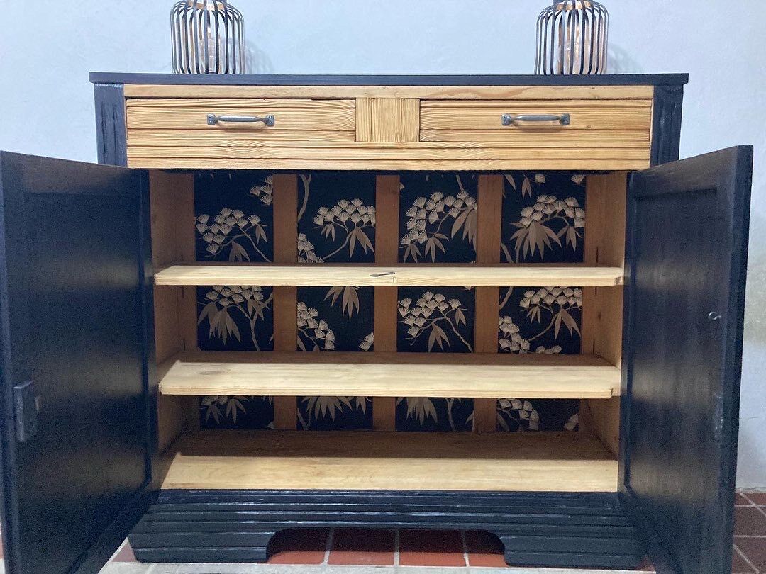 Black art deco sideboard