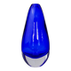 Blue sommerso vase by seguso, Murano glass, Italy, 1970