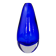Blue sommerso vase by seguso, Murano glass, Italy, 1970