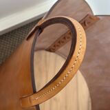Log holder in tan leather The new craftsmen